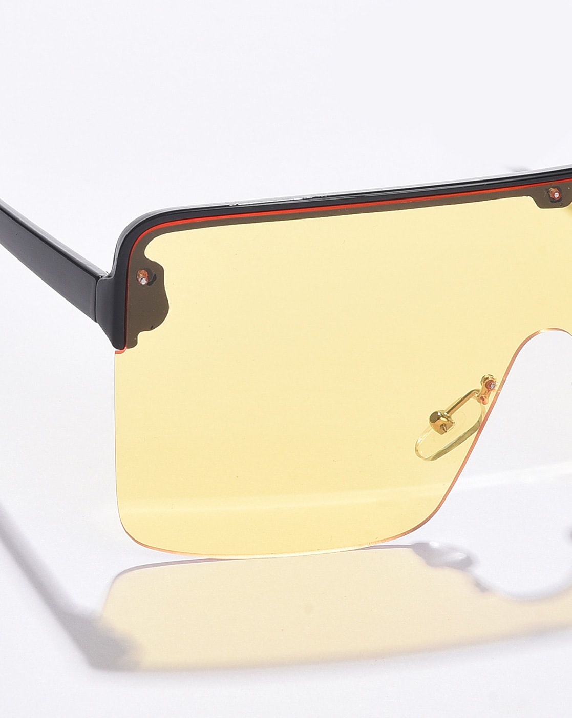 Women Men Sunglasses Mirror Lens Oversize XXL Big Fashion Trend Lens Huge  Square | eBay