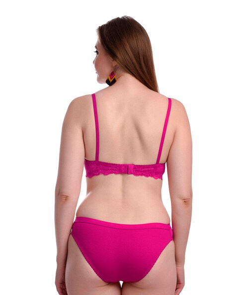 Buy Pink Lingerie Sets for Women by BEACH CURVE Online