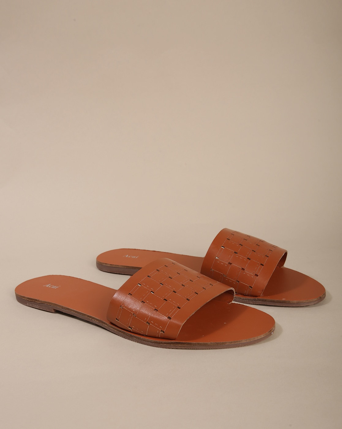 Men's Comfort Slide Sandals - Leather Sandals | Pagonis Greek Sandals