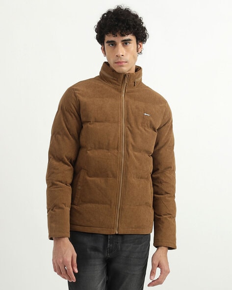 Jacket with pockets and drawstring - Beige | Benetton