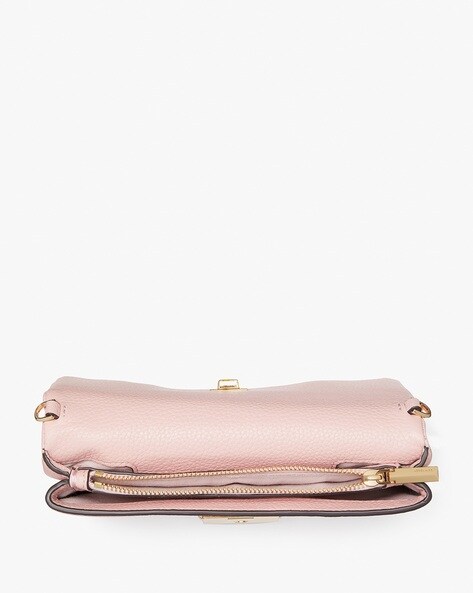 Kate Spade Carlyle Leather Wallet On Chain Bag in Pink