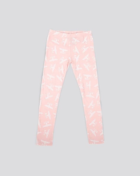 Buy Boy London Logo Print Leggings with Elasticated Waist Pink