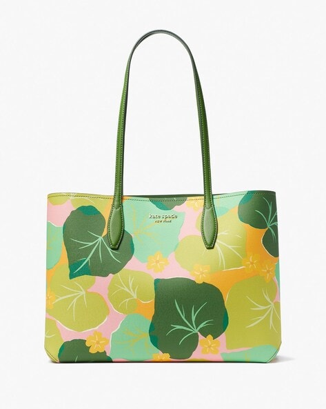Kate Spade The Little Better Nylon Small Shoulder Tote Fresh Green Pink  Floral - Walmart.com