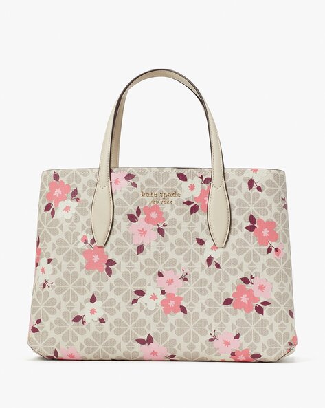 Kate Spade New York Everything Spade Flower Tote bag cotton, polyester  blue/beige - PXRUB272-460 | wardow.com