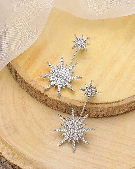 Snowflake Earrings 1/5 ct tw Diamonds Sterling Silver | Kay