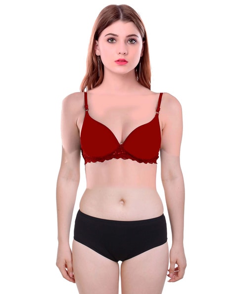 Buy Maroon Lingerie Sets for Women by BEACH CURVE Online