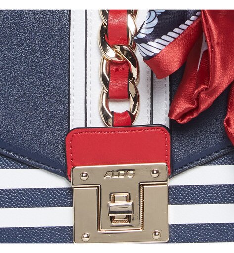 Aldo red white and best sale blue bag