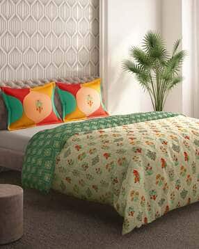 TC Printed Double Bedsheet with Pillow Covers