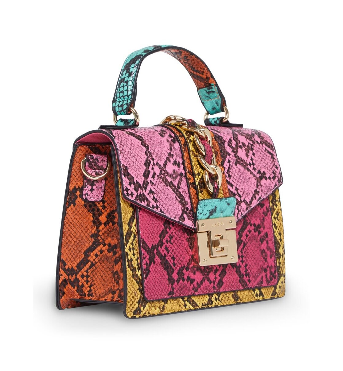 Aldo multicolor snakeskin outlet bag