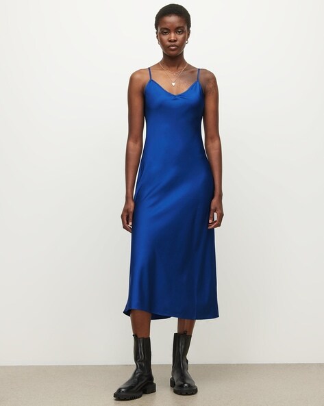 All saints satin outlet dress