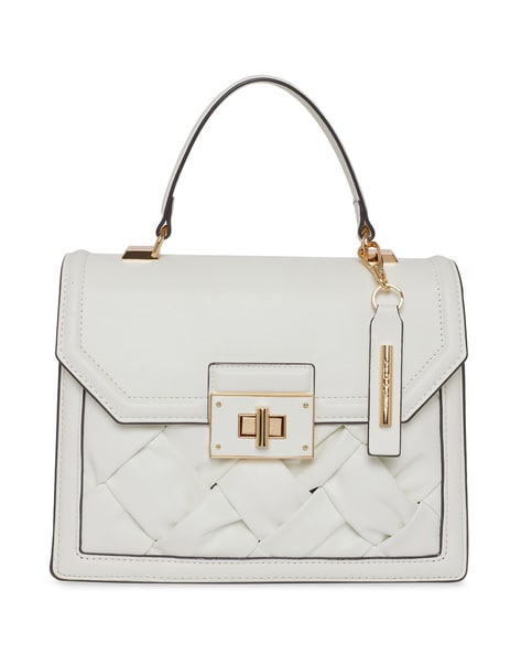 Buy Aldo Cailla Women White Handbag (Set of 2) Online