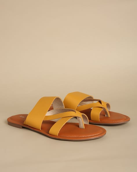 Open-Toe Multi-Strap Flat Sandals