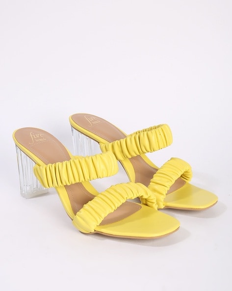 Buy Yellow Flat Sandals for Women by Anna Claire Online | Ajio.com