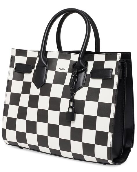Vintage black & white checkered purse by Nine West.... - Depop