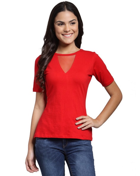 Buy Red Tops for Women by Cation Online