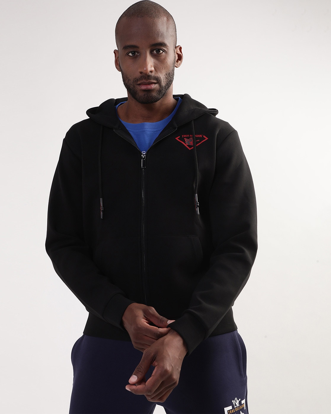 Black true outlet religion hoodie