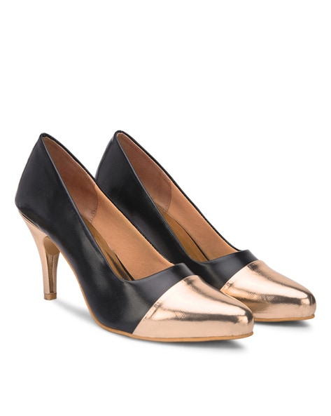 Pelle Albero Almond-Toe Kitten Heels