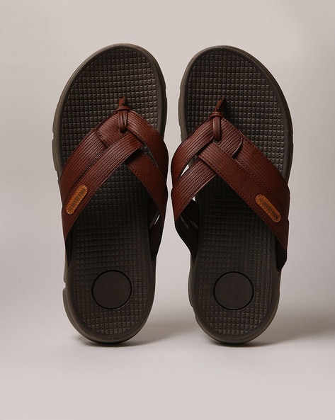 Round Toe Thong Strap Flip Flops