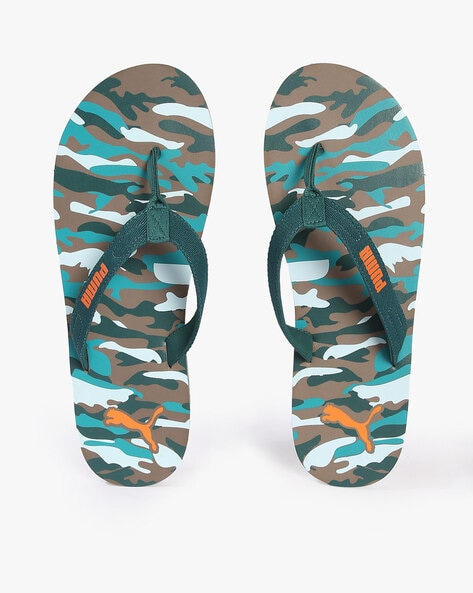 Puma Oneder V2 Printed Thong-Strap Flip-Flops