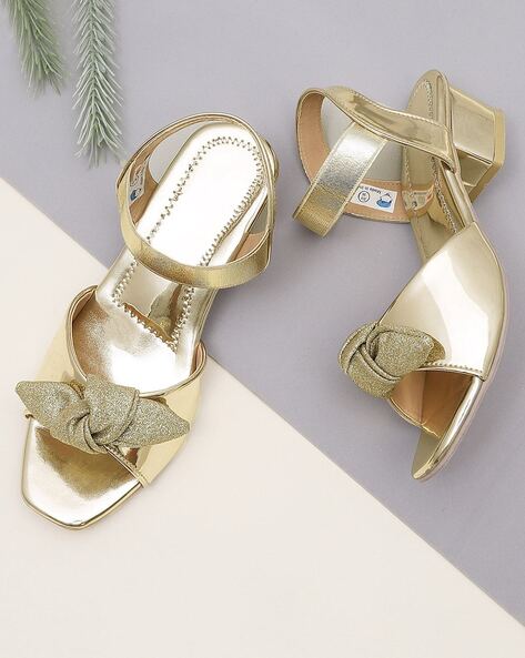 Gold sandals for baby girl hot sale