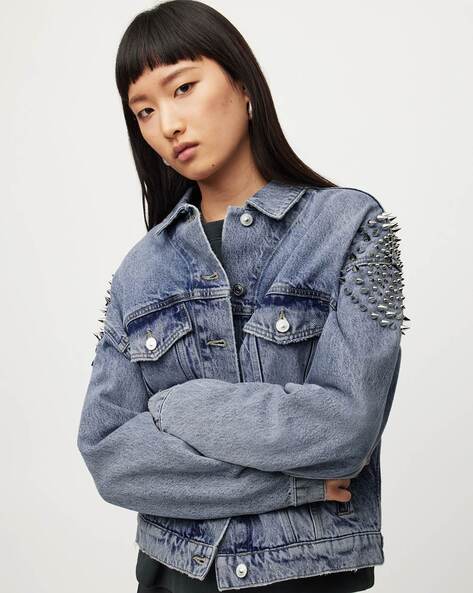 All saints clearance denim jacket womens