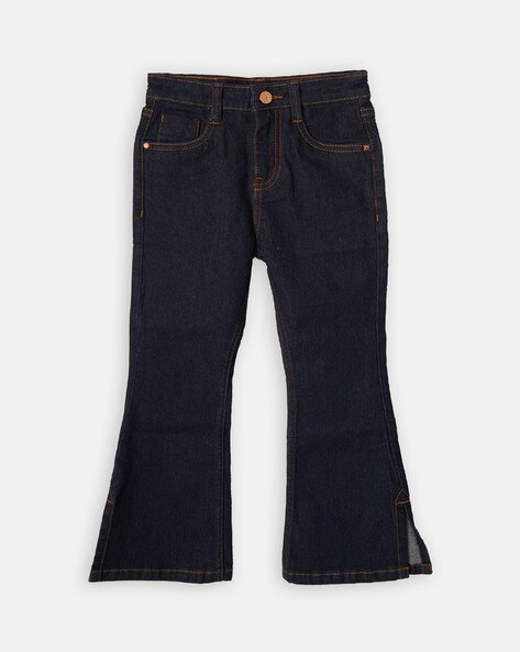 Buy BUTTON-DOWN BLACK FLARE JEANS for Women Online in India