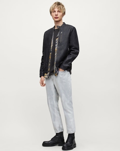 Allsaints kino leather outlet jacket