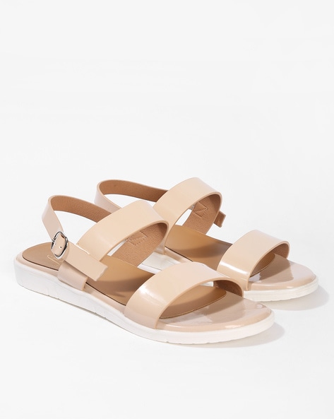 Basha Leather Sandals in White | Hush Puppies