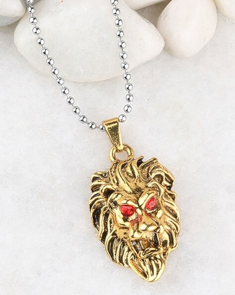 Dainty 3D Gold Lion Pendent Necklace – Seliste Jewellery