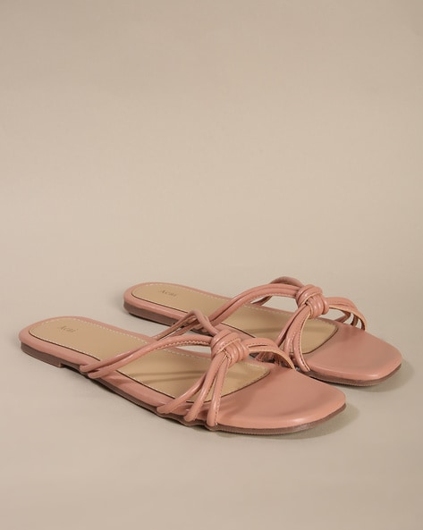 Mango discount nude sandals