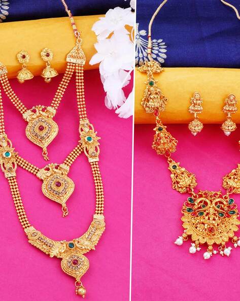 Fashion Dubai Gold Color Jewelry Sets For Women Nigerian Costume Gold Color  Bridal Necklace Sets Ethiopian Wedding Gifts - African Boutique