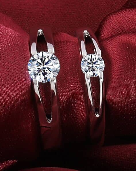 Buy Silver-Toned White Rings for Women by PAOLA JEWELS Online