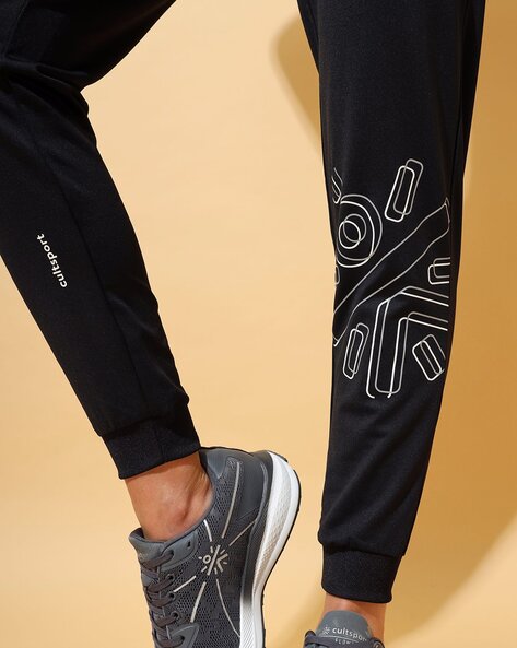 Women Logo Print Cropped Track Pants