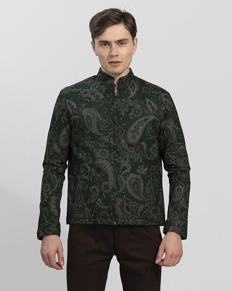 paisley bomber jacket