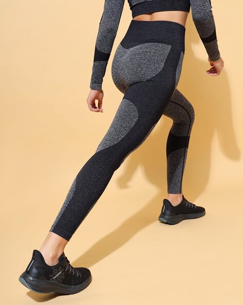 Seamless Anti-Chafing Tights with Tonal Panels