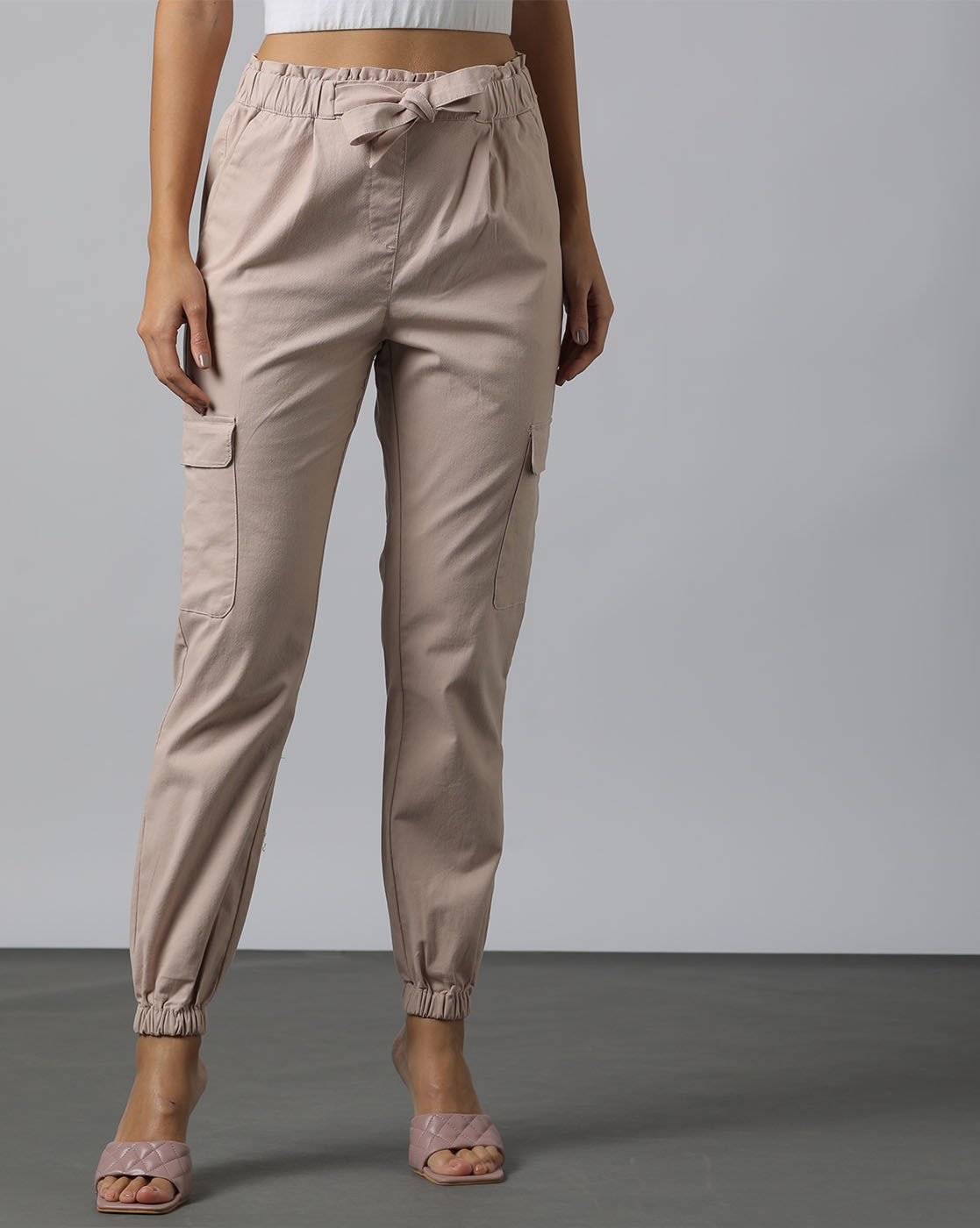 Buy Black Trousers & Pants for Women by Fig Online | Ajio.com