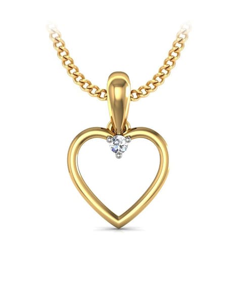 Buy 14K Gold 3D Heart Necklace, Real Gold, Mini Heart Pendant, Love Necklace,  Layering Necklace, Minimalist Jewelry, Gift for Her, Valentine's Online in  India - Etsy