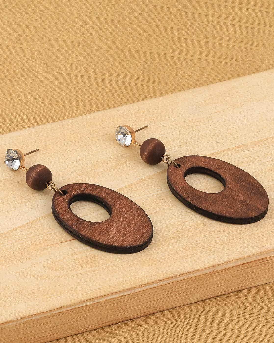 Box Theme Wooden Earrings for Women – Kreate