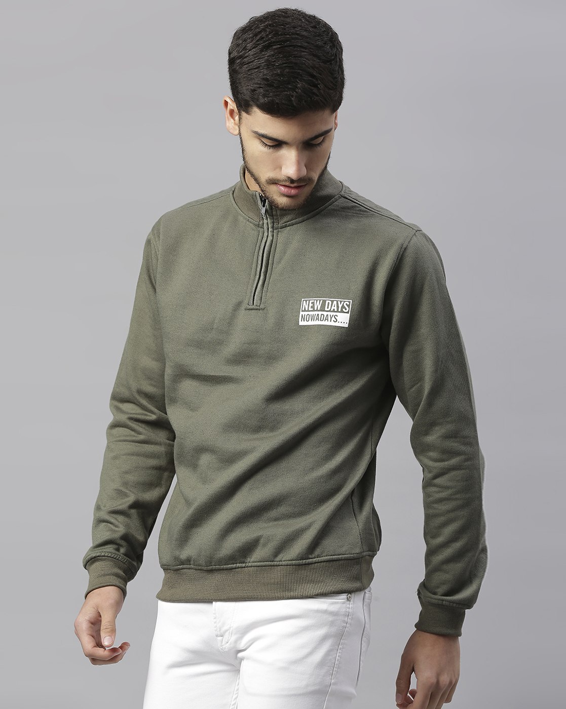 Buy Olive Sweatshirt & Hoodies for Men by DENNISLINGO PREMIUM