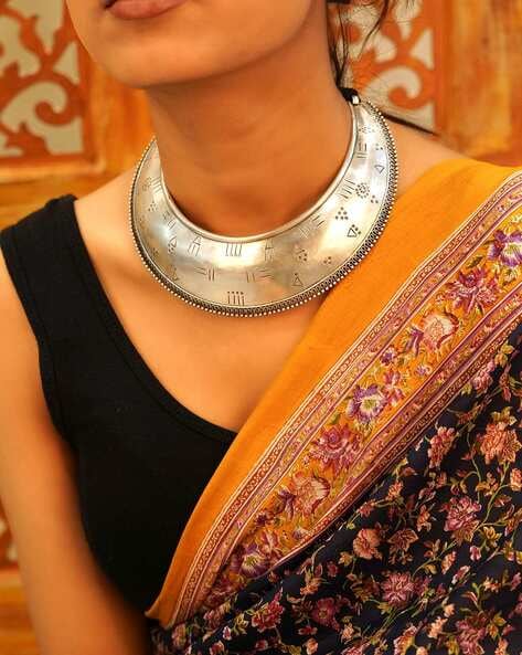 The Kamala Silver Necklace - Antique South Indian Temple Jewellery — KO  Jewellery