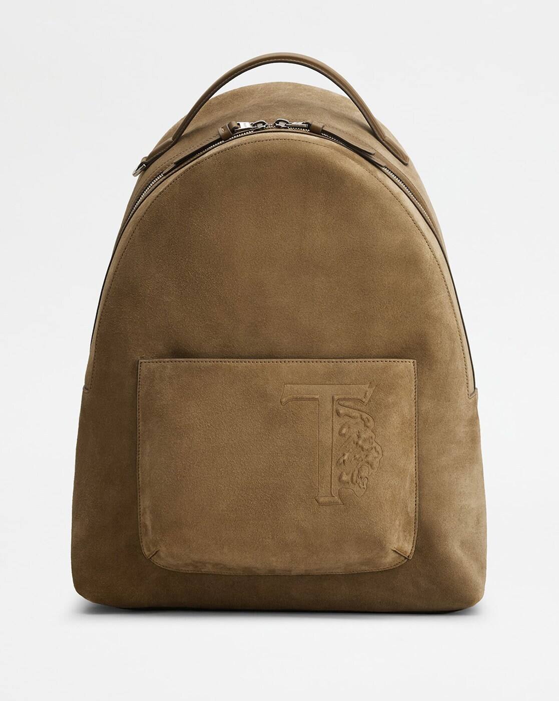 Buy Tod's Suede Medium Backpack Khaki Color Men AJIO LUXE