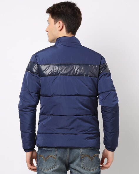 Recycled fill mockneck deals puffer jacket