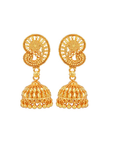 Senco Gold Gold with Diamond Drop Earrings for Women, Yellow : Amazon.in:  Fashion