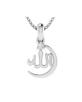 avsar White Gold Stone-Studded Pendant-picture-28
