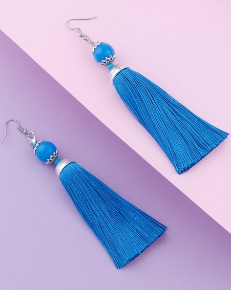 Long Metal Tassel Earrings - Elegant Trendy Fashion Statement Earrings