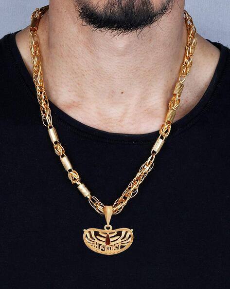 Gold-Plated Chain with Shiva Mahakal Pendant
