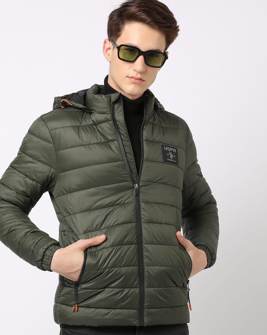 Buy Charcoal Grey Jackets & Coats for Men by U.S. Polo Assn. Online |  Ajio.com