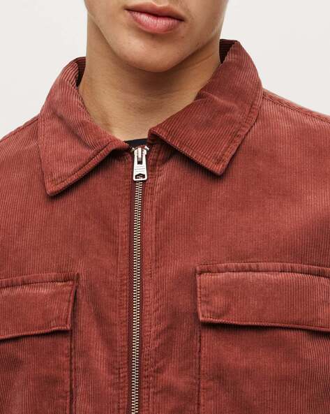 Zipped shirt in cotton jersey | GIORGIO ARMANI Man