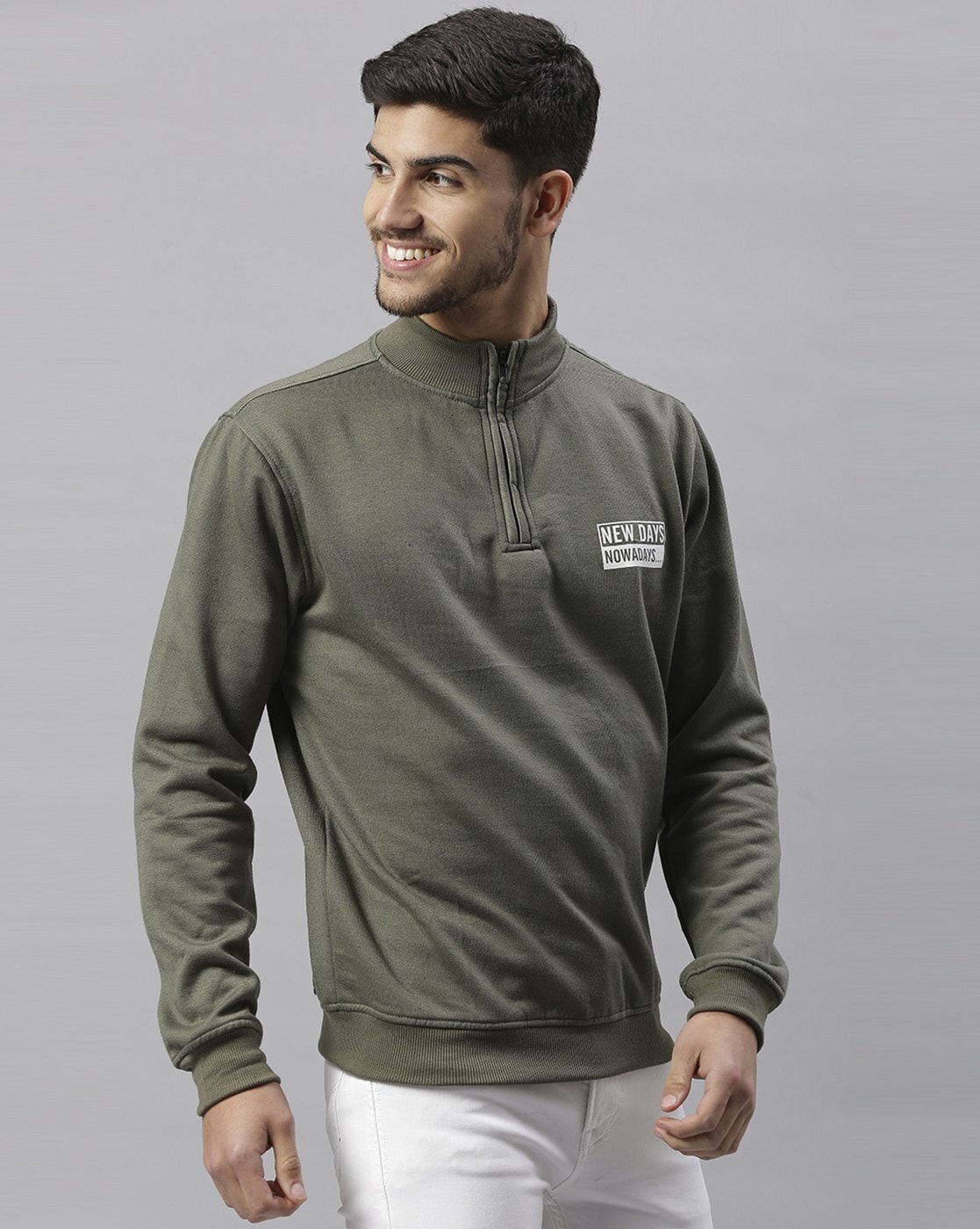 Buy Olive Sweatshirt & Hoodies for Men by DENNISLINGO PREMIUM