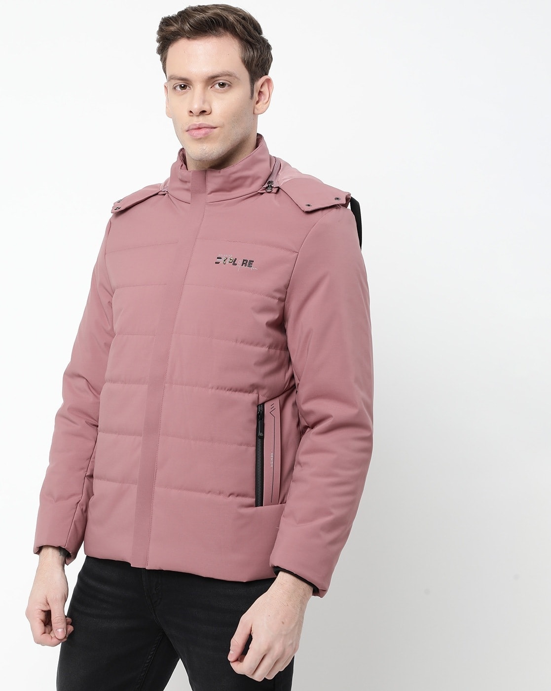 Buy Fort Collins Stand Collar Bomber Jacket - Jackets for Men 25265088 |  Myntra